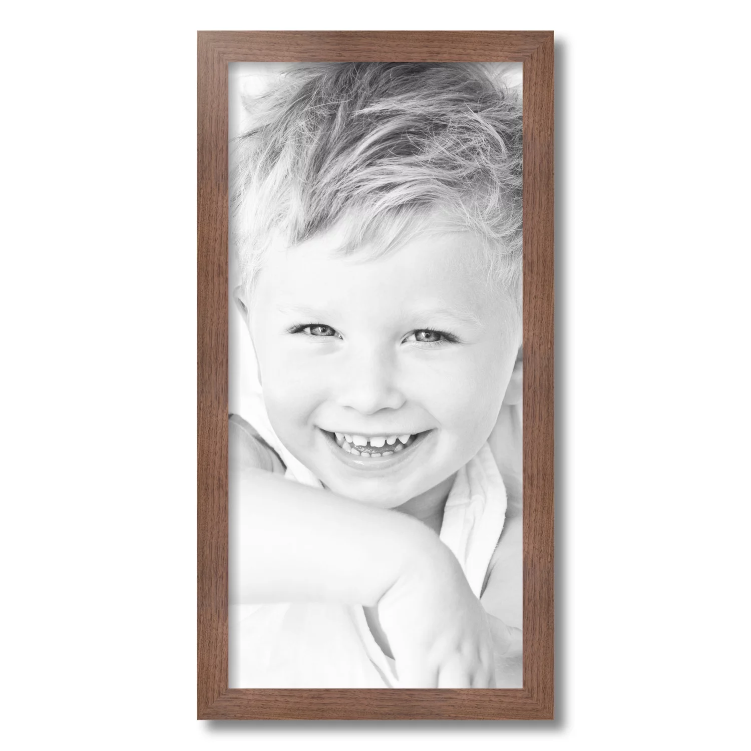 ArtToFrames 12x25 inch Light Walnut Picture Frame, Brown Wood Poster Frame (4851)