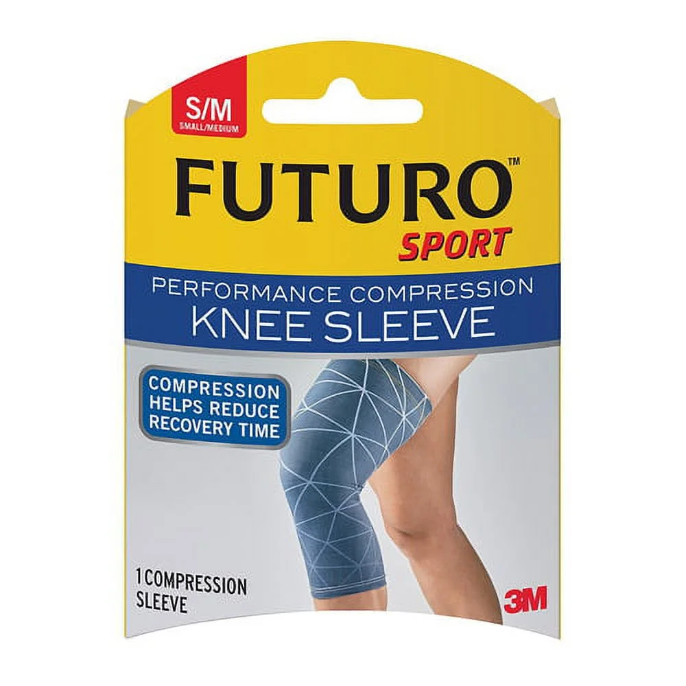 Futuro Sport Performance Compression Knee Sleeve LG/XLG, 1 Ea, 2 Pack