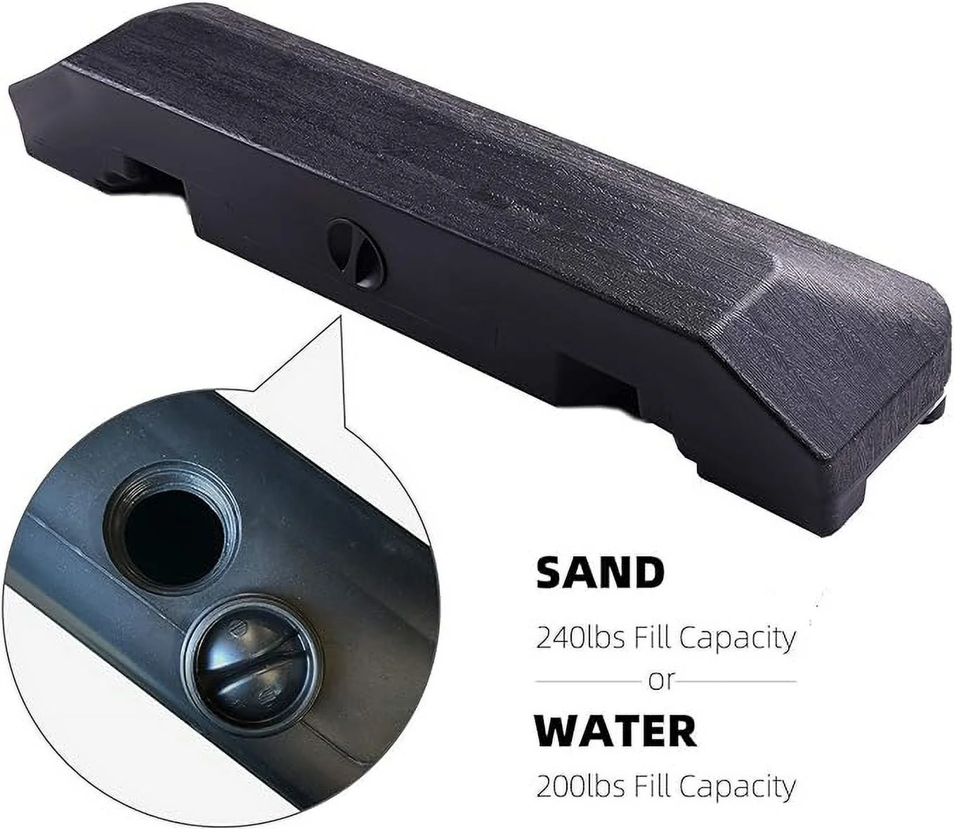 Grand Patio 4 Piece Premium Offset Umbrella Base, 35.1lbs, Black