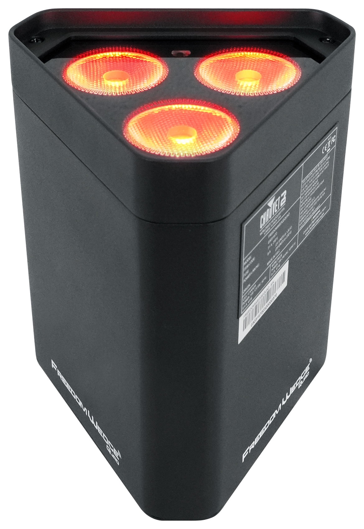 (4) Chauvet Freedom Wedge Quad Rechargeable Wash Lights+Wireless DMX Controller