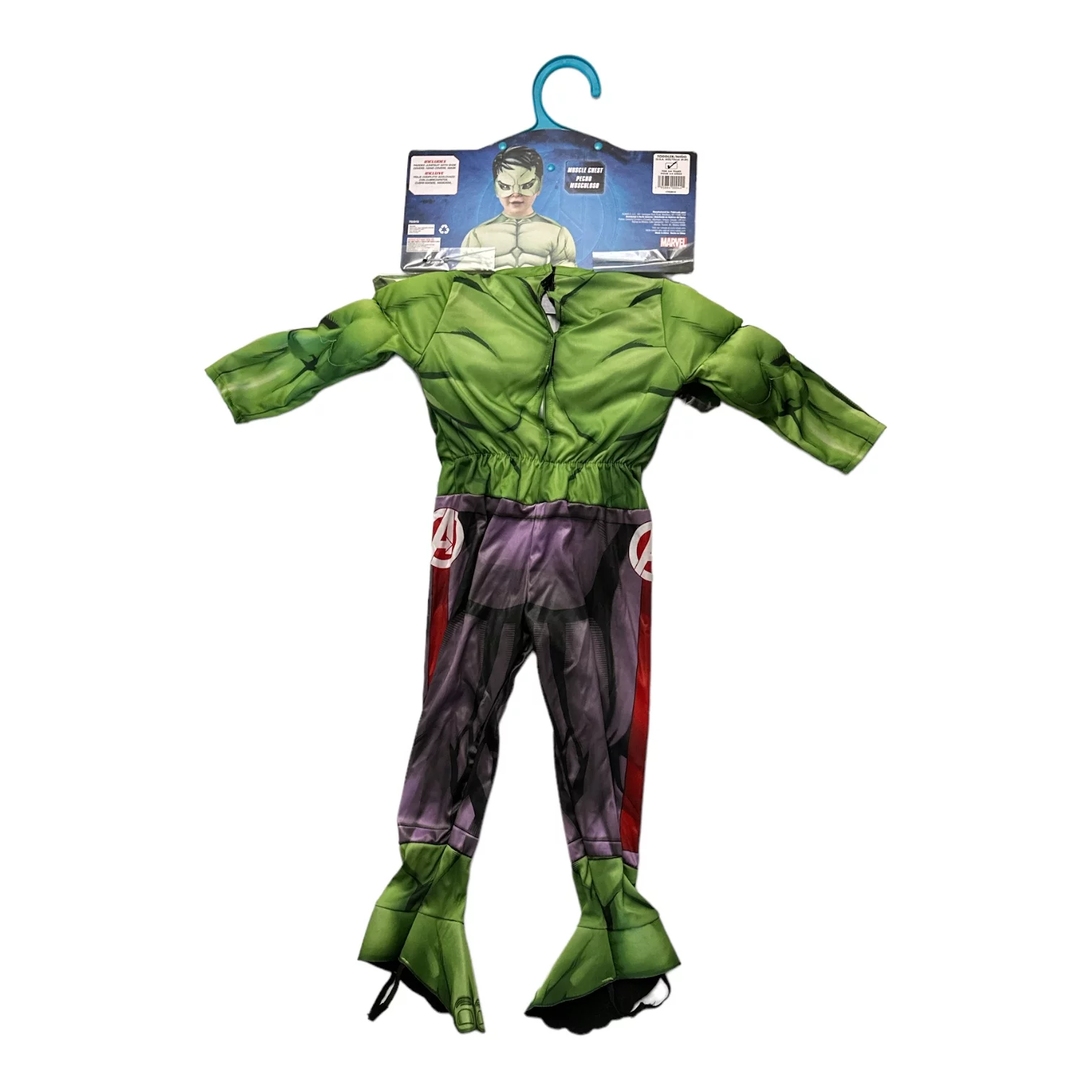 Rubies Marvel Avengers Boy's Hulk Jumpsuit, Mask, Gloves & Shoe Covers Halloween Costume (Boy's Size Hulk, M (8-10))
