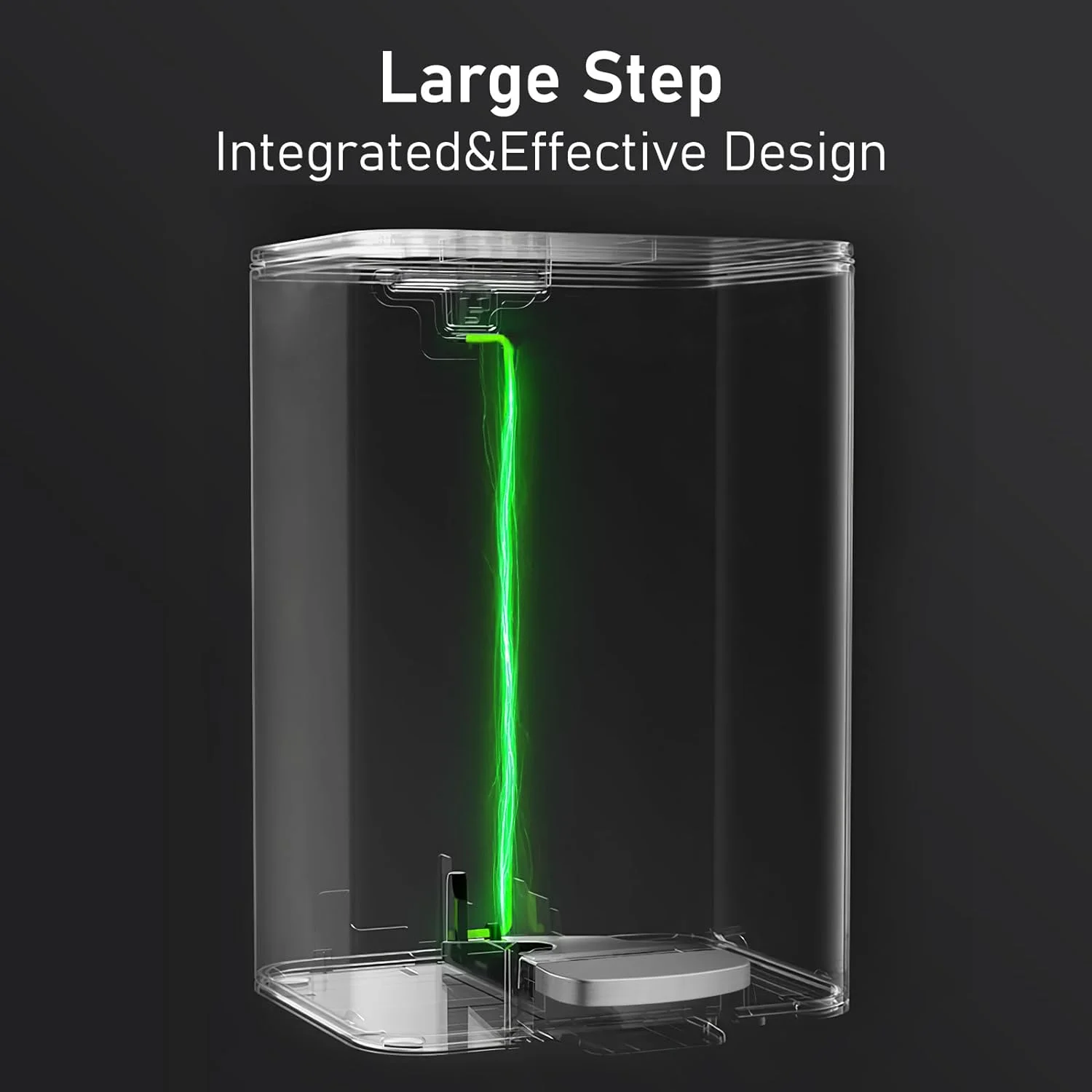 LAZY BUDDY 13.2 Gallon and 1.3 Gallon Trash Can Combo Set, Stainless Steel Kitchen Garbage Can with Foot Pedal & Lid