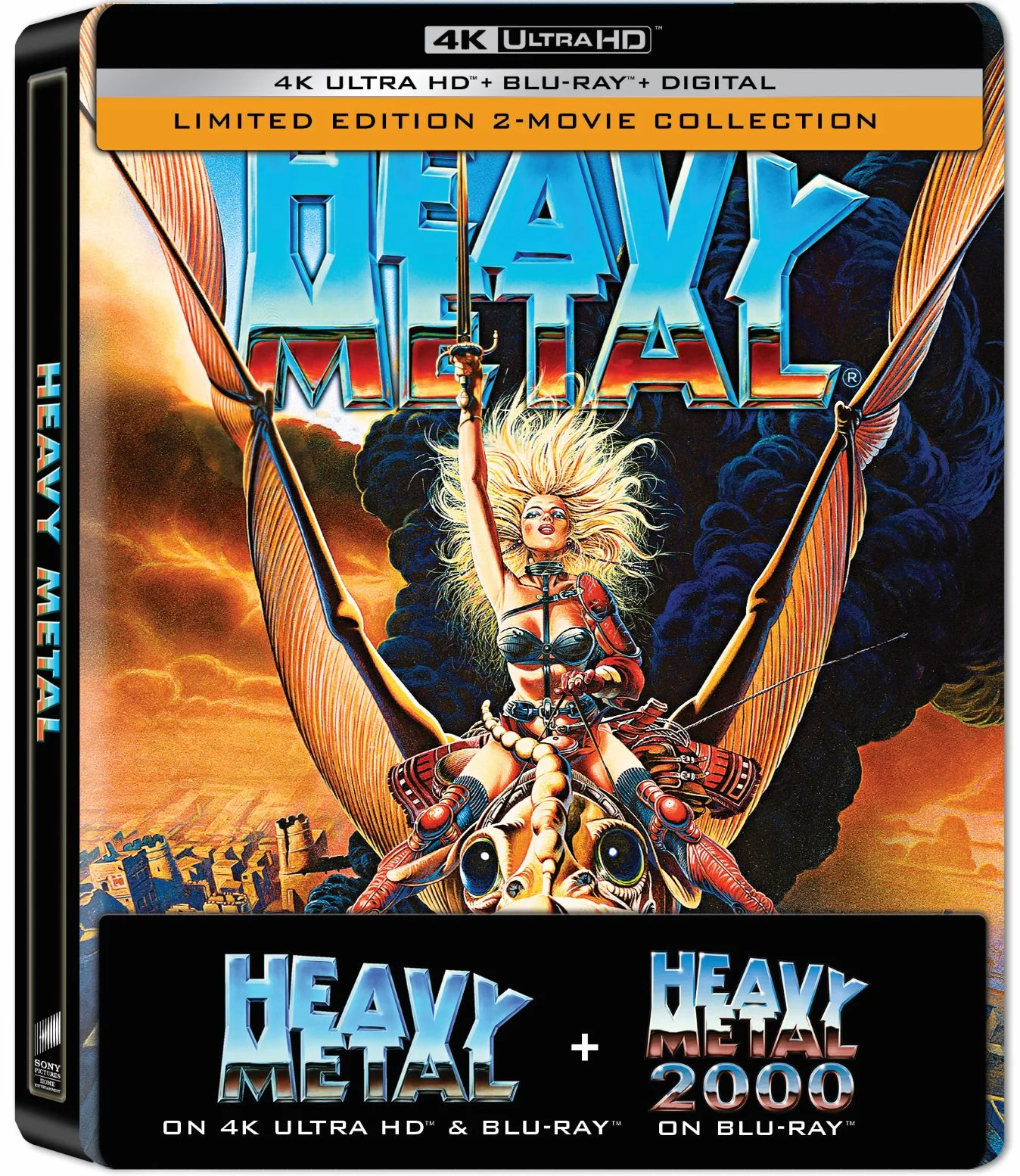 Heavy Metal / Heavy Metal 2000 (Limited Edition 2-Movie Collection) (4K Ultra HD + Blu-ray + Digital Copy) (Steelbook), Sony Pictures, Sci-Fi & Fantasy