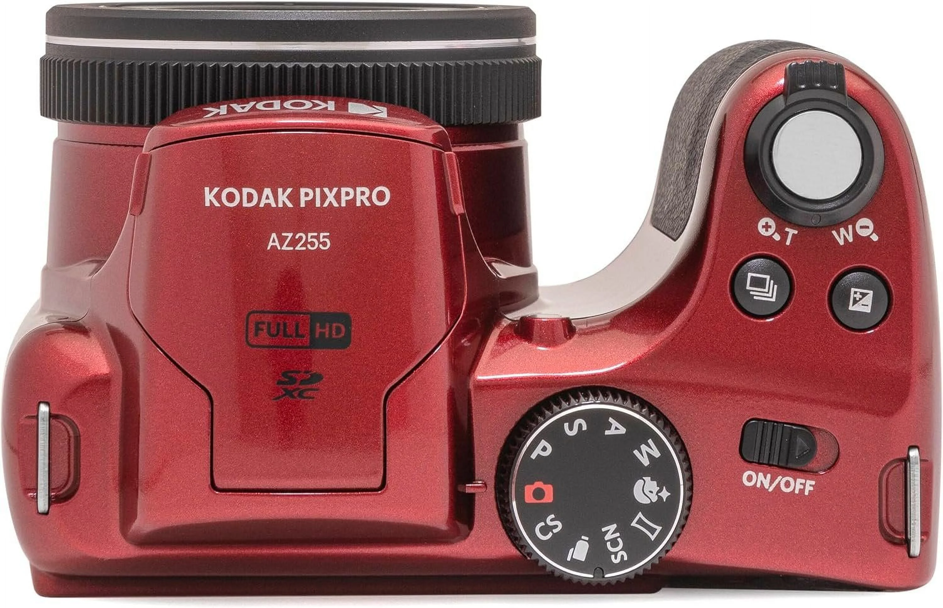 Kodak PIXPRO Red AZ255 16MP Digital Camera 25X Optical Zoom 24mm Wide Angle Lens Optical Image Stabilization 1080P Full HD Video 3