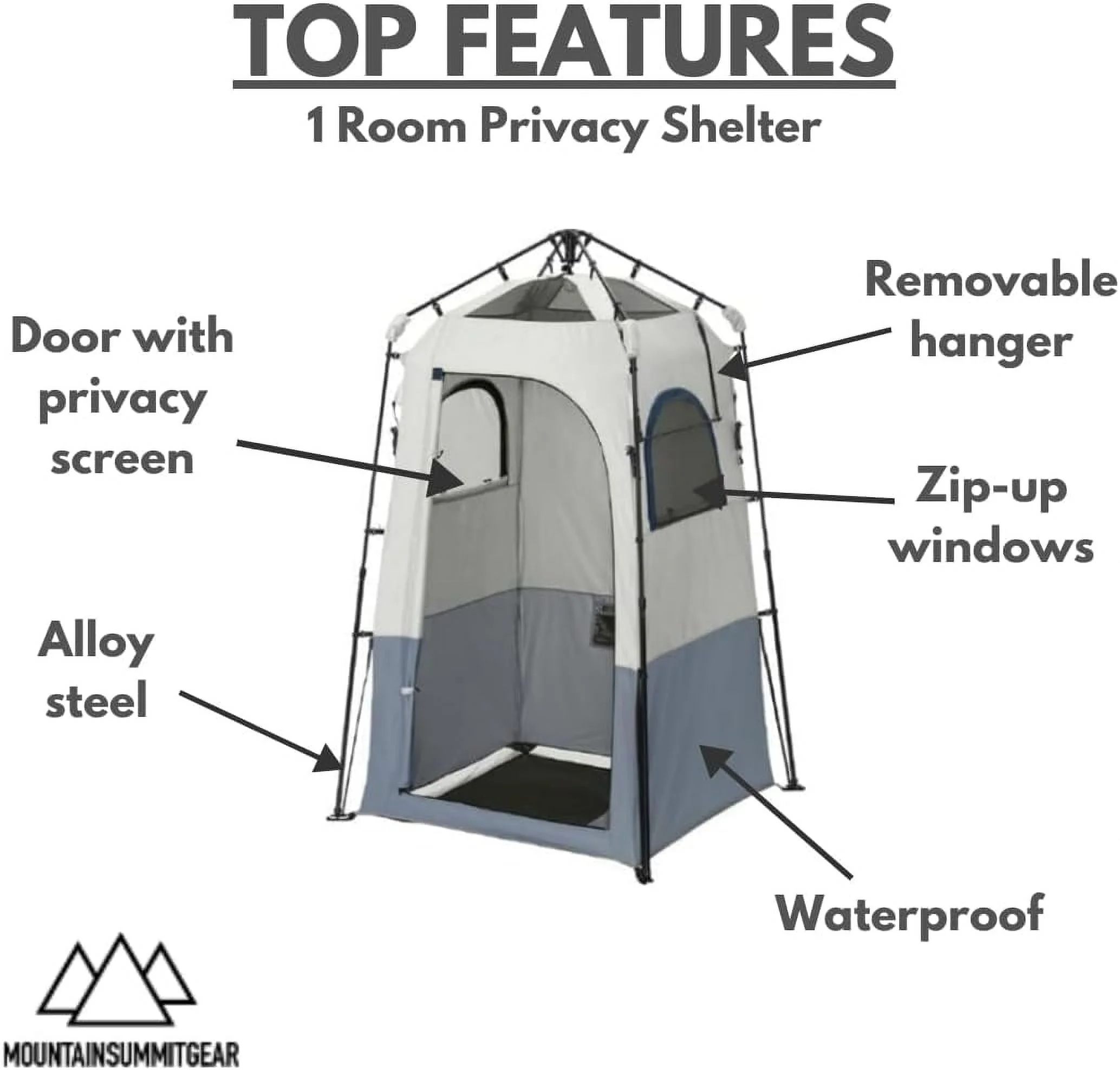 Caddis Rapid Privacy Shelter 1/2-Rooms, Camping Shower & Portable Toilet Tent, Privacy Tents for Camping, Pop Up Tent for Showering, Changing or Lavatories, Portable Shower, (by Caddis Sports Inc.)