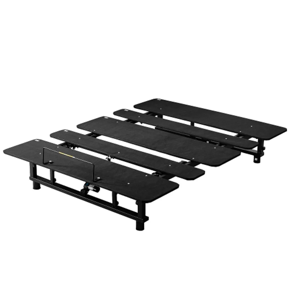 Adjustable Bed Base Frame Queen Bed Frame with Head and Foot Incline Wireless Remote Zero Gravity Quiet Motor - Black