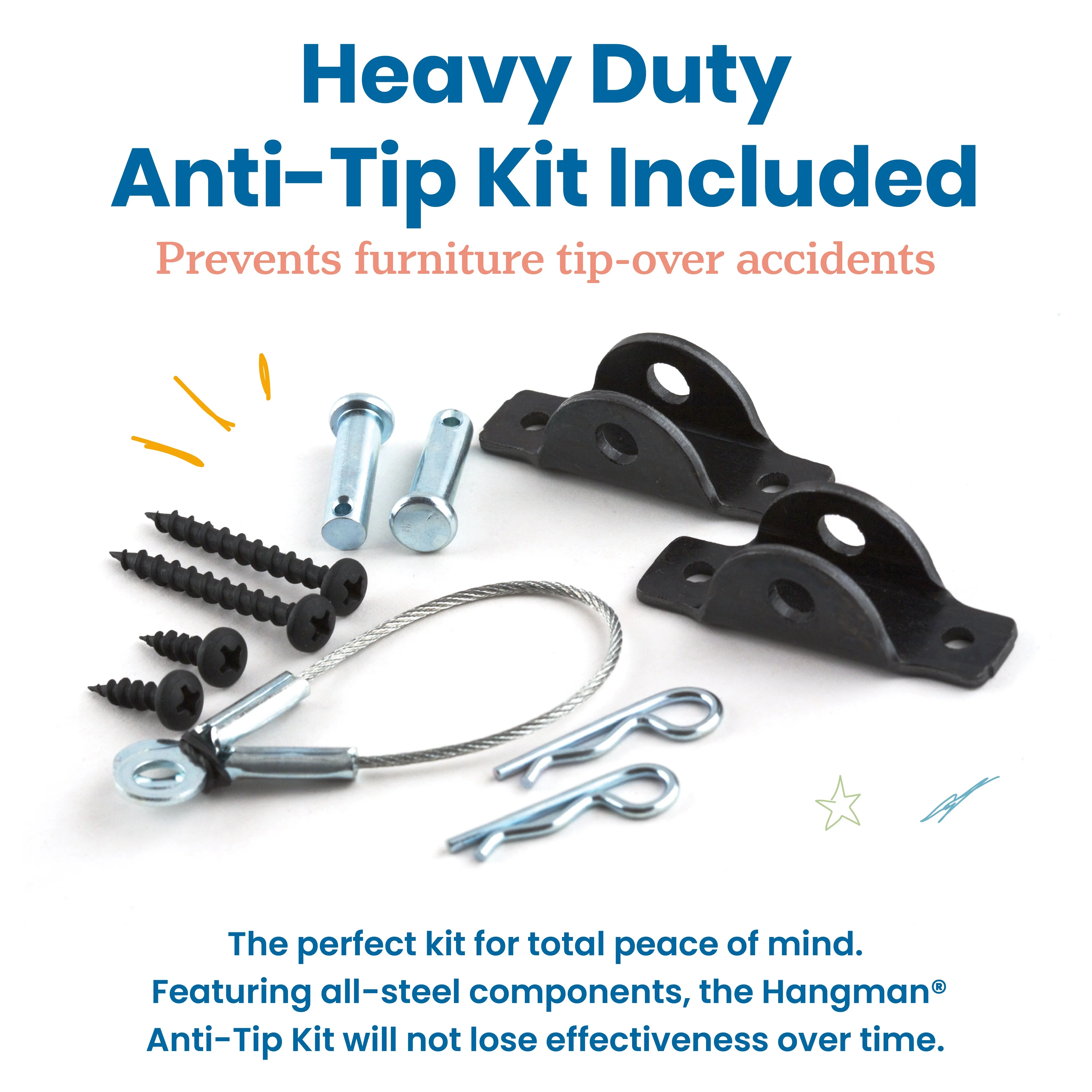 ECR4Kids Streamline 3-Section Coat Locker, Natural