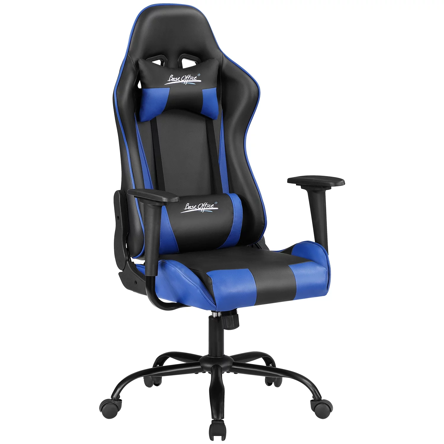 Dkelincs Ergonomic Gaming Chair Adjustable PC Computer Desk Chair with Lumbar Support Headrest Armrest, Blue