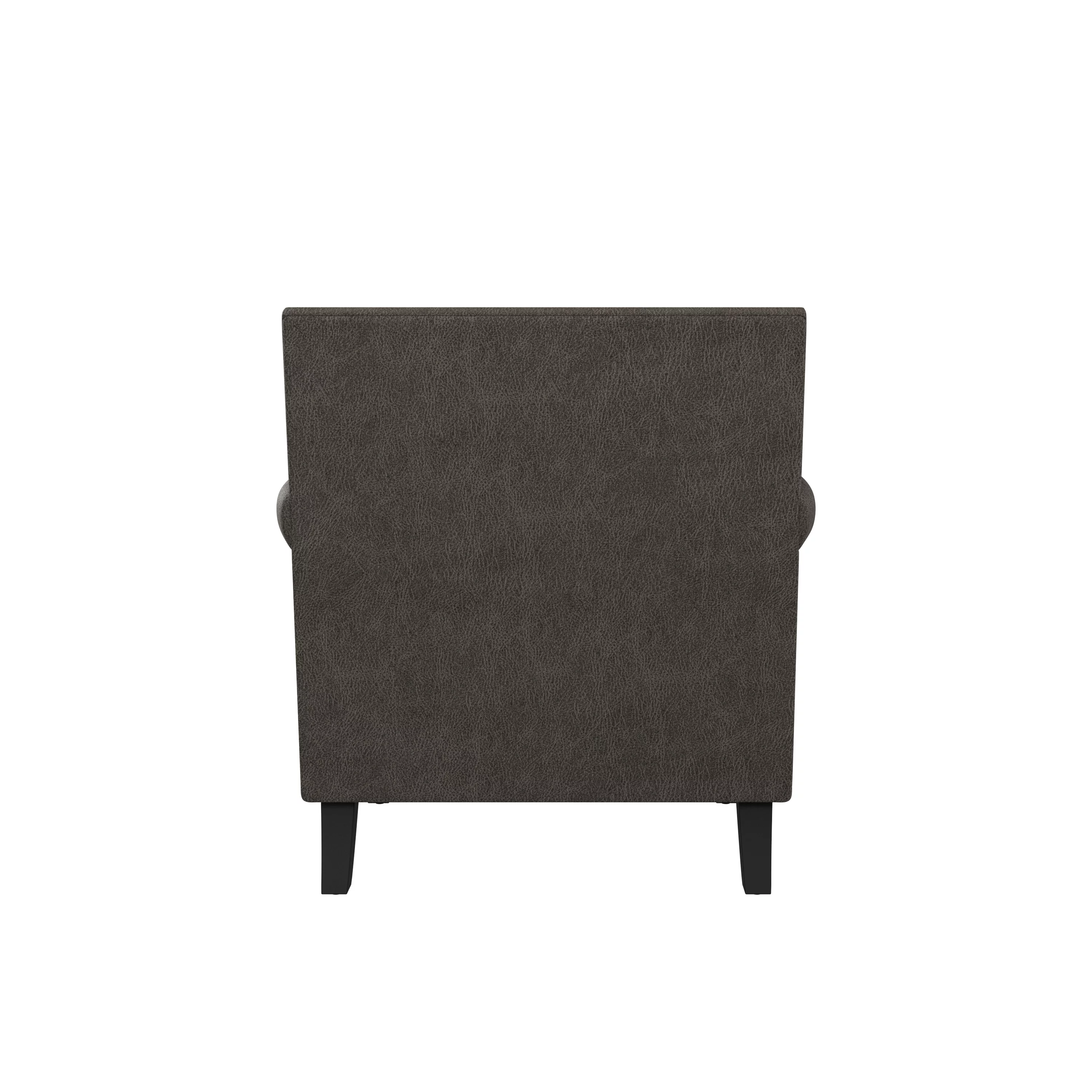 Homesvale Romvi Arm Chair and Ottoman, Distressed Gray