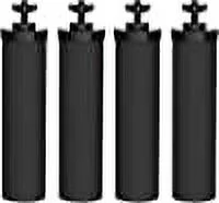 Nispira Premium Water Filter Black Element Cartridge Compatible with Berkey Countertop Water Purification System. Compared to Part BB9. 4 Filters