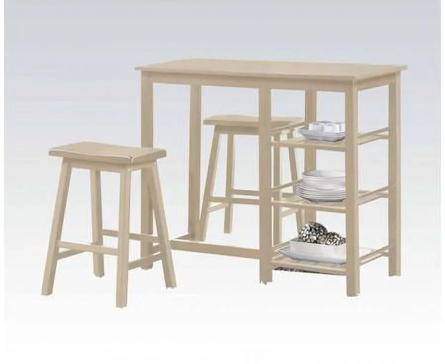 Nyssa Counter Height Set (3Pc Pk) in Buttermilk 73052