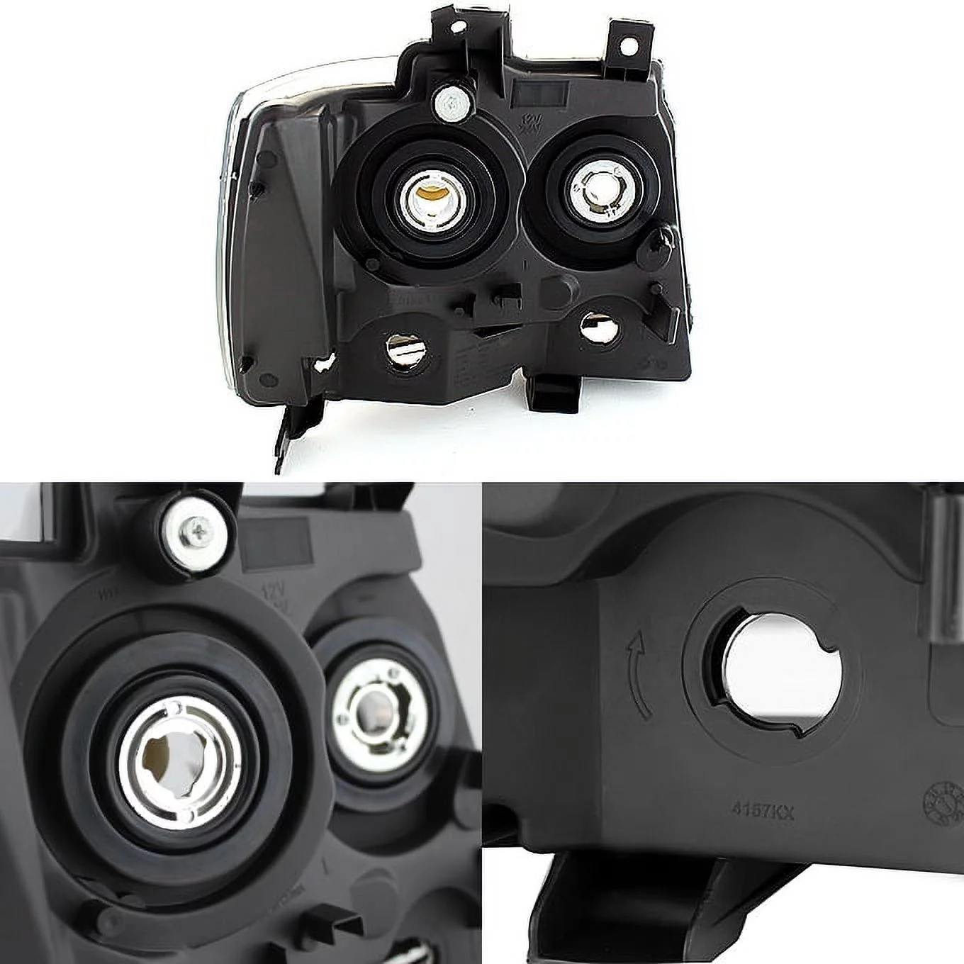 AKKON - For 07-14 Chevy Suburban 1500 2500 Tahoe Smoked Lens Headlights + LED Smoked Tail Lights