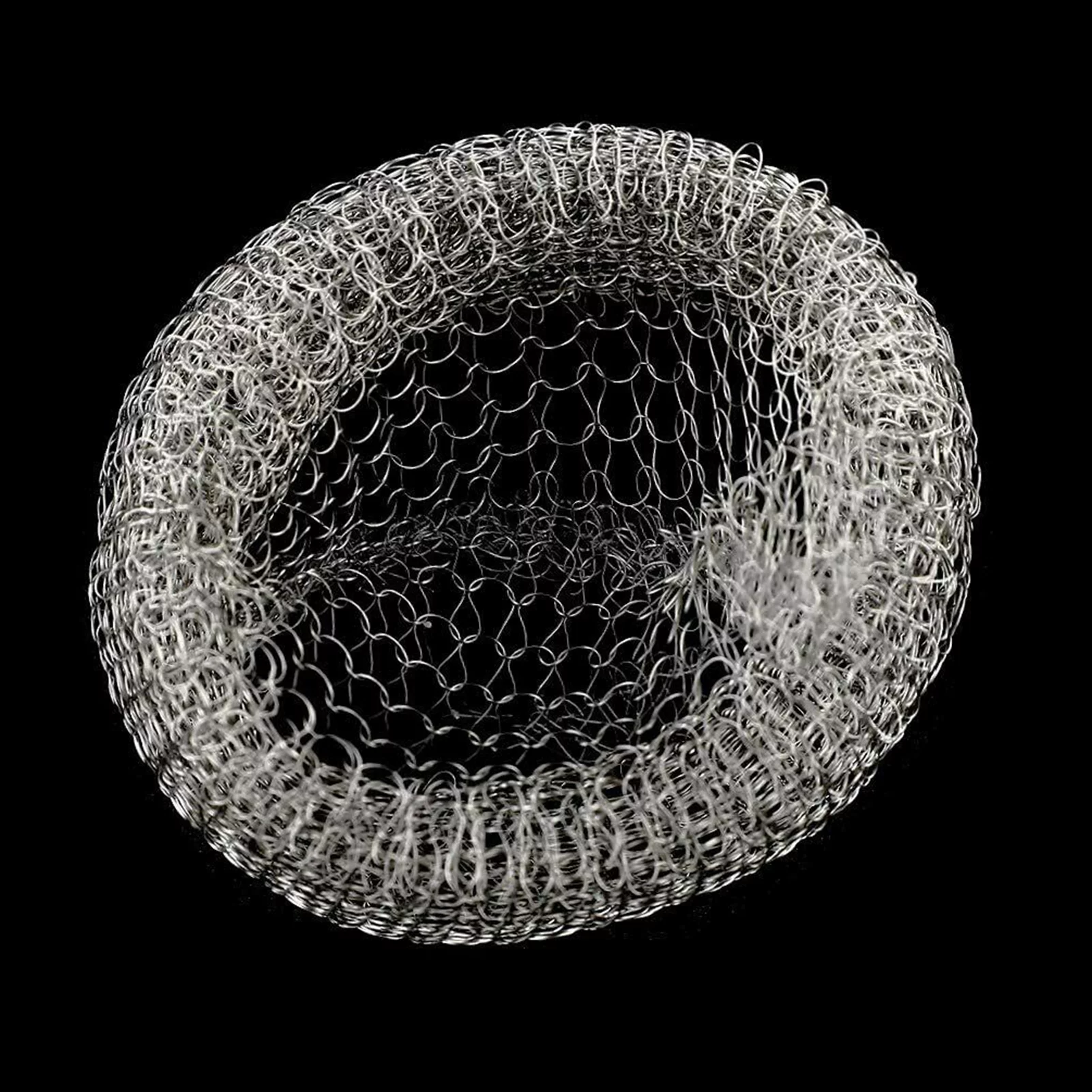 Anself 12Pcs Lint Traps with 12 Ties Attach to Washer Sink Hose Stainless Steel Lint Catcher From Clogging