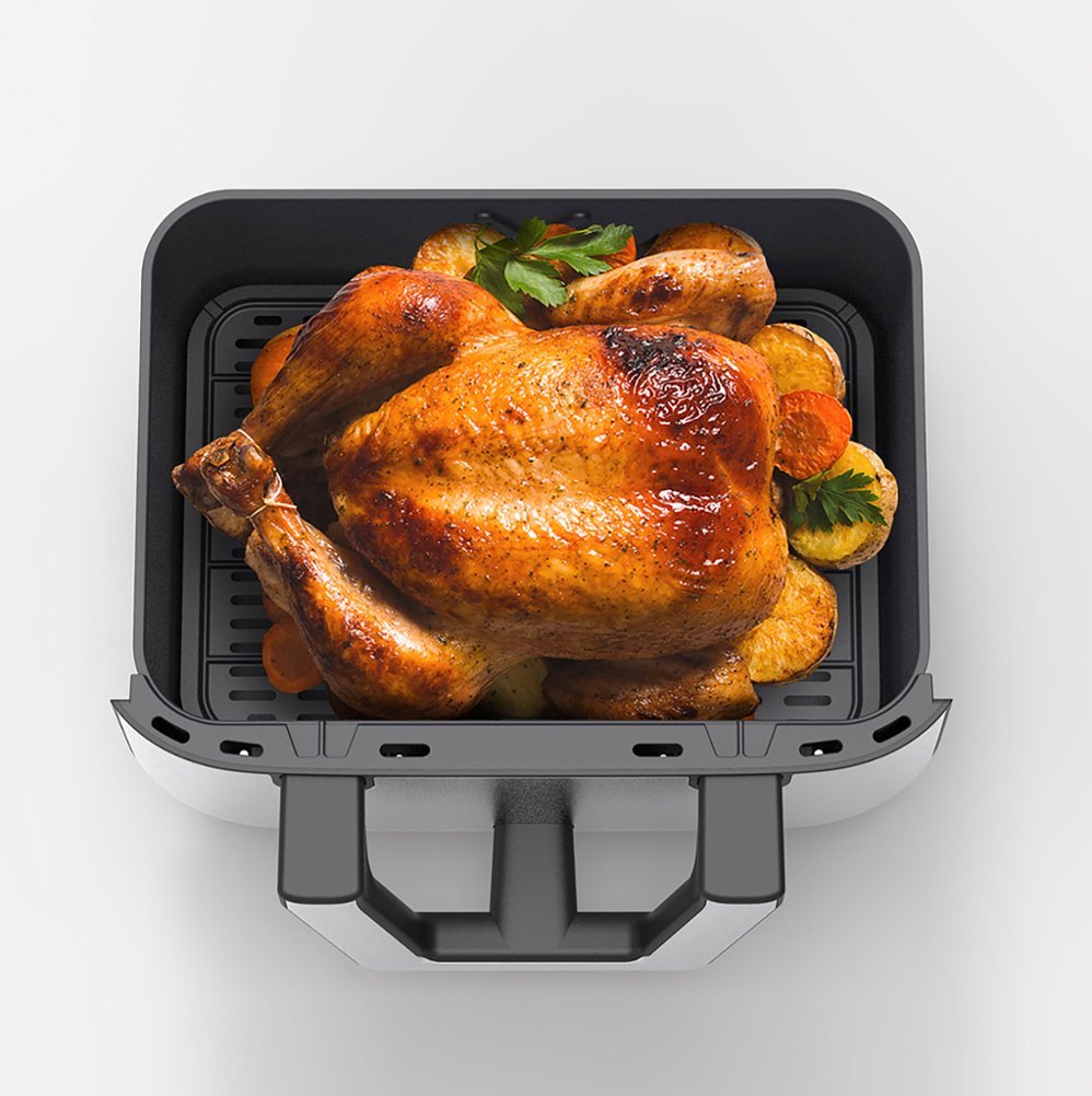 Bella Pro Series - 9-qt. Digital Air Fryer with Dual Flex Basket - Stainless Steel