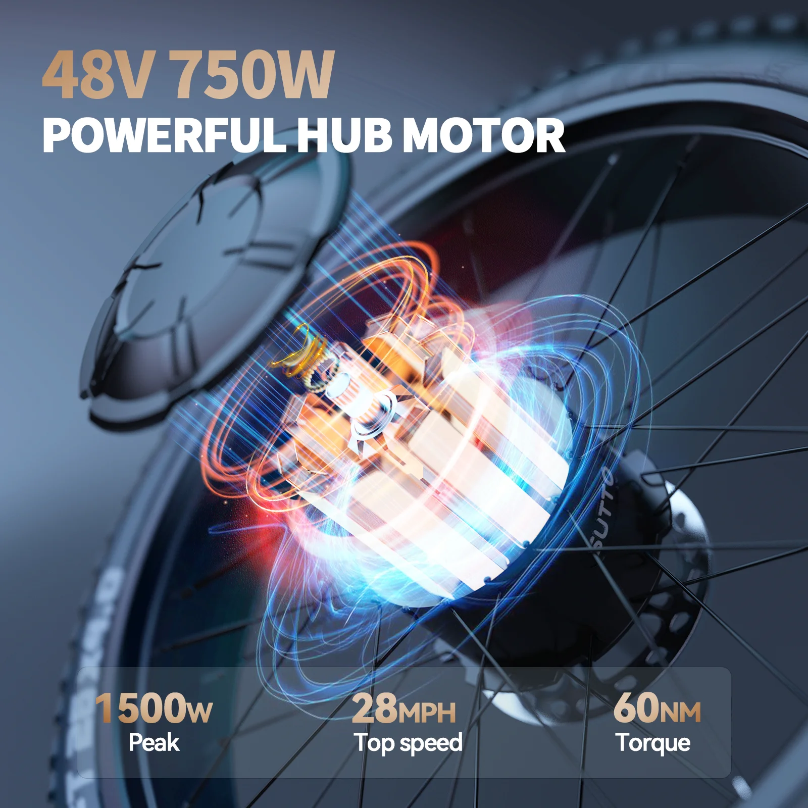 ESKUTE Spark X Electric Bike, 26