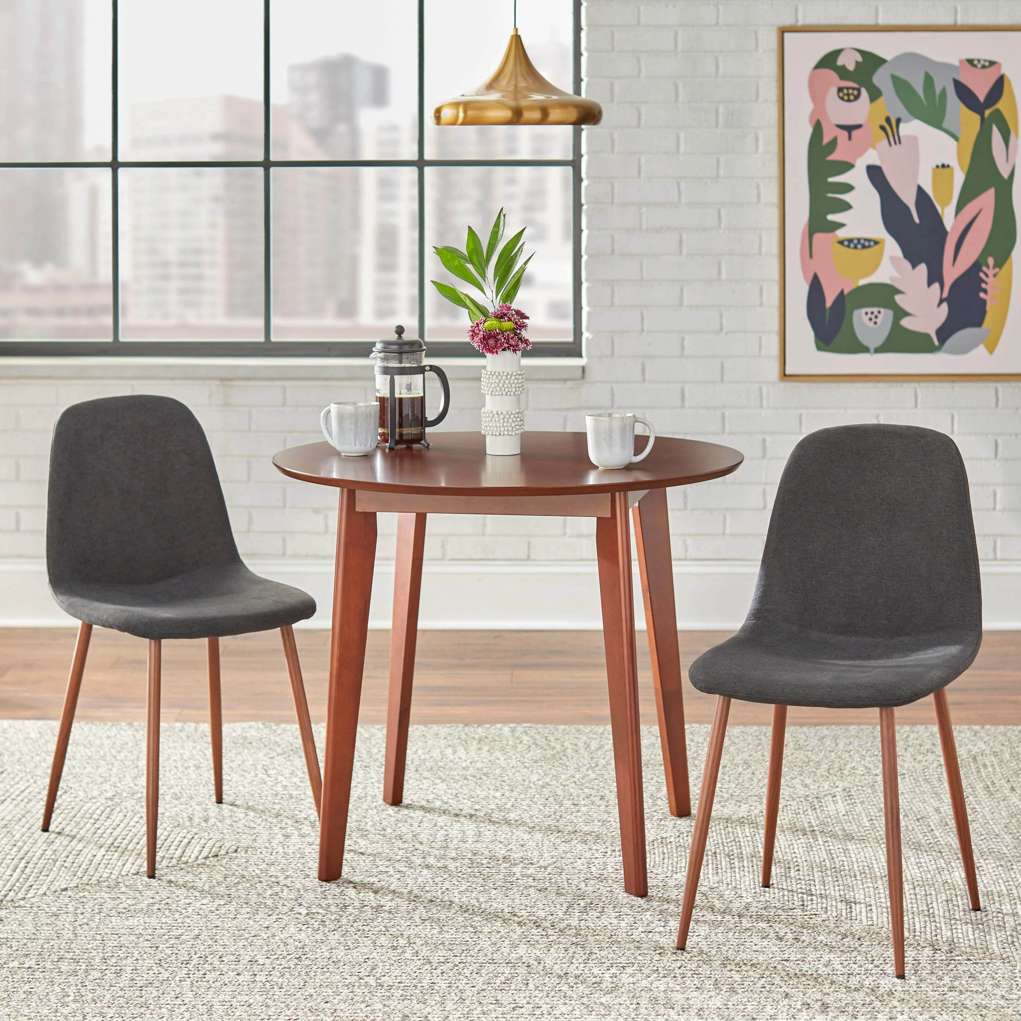 Simple Living  Larsen 3-piece Dining Set Black