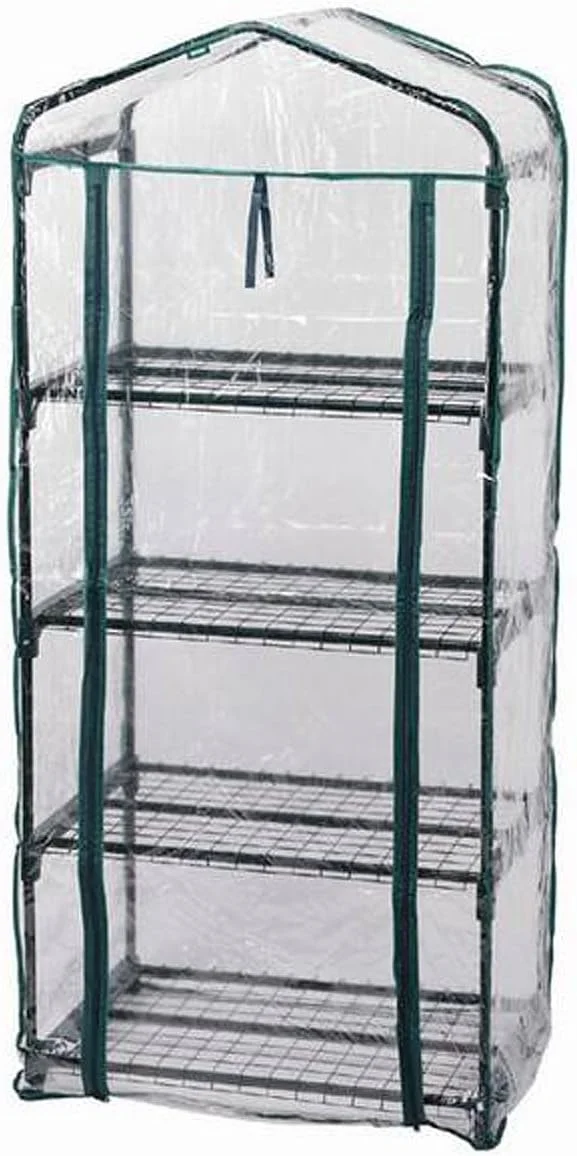 Zenport SH3205 4-Tier Versatile Mini Cold Frame Greenhouse for Protected Patio and Balcony