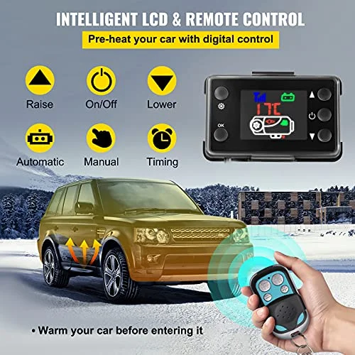 12V 8KW 8000W Diesel Air Heater LCD Display Low Vibration Heating Vehicles