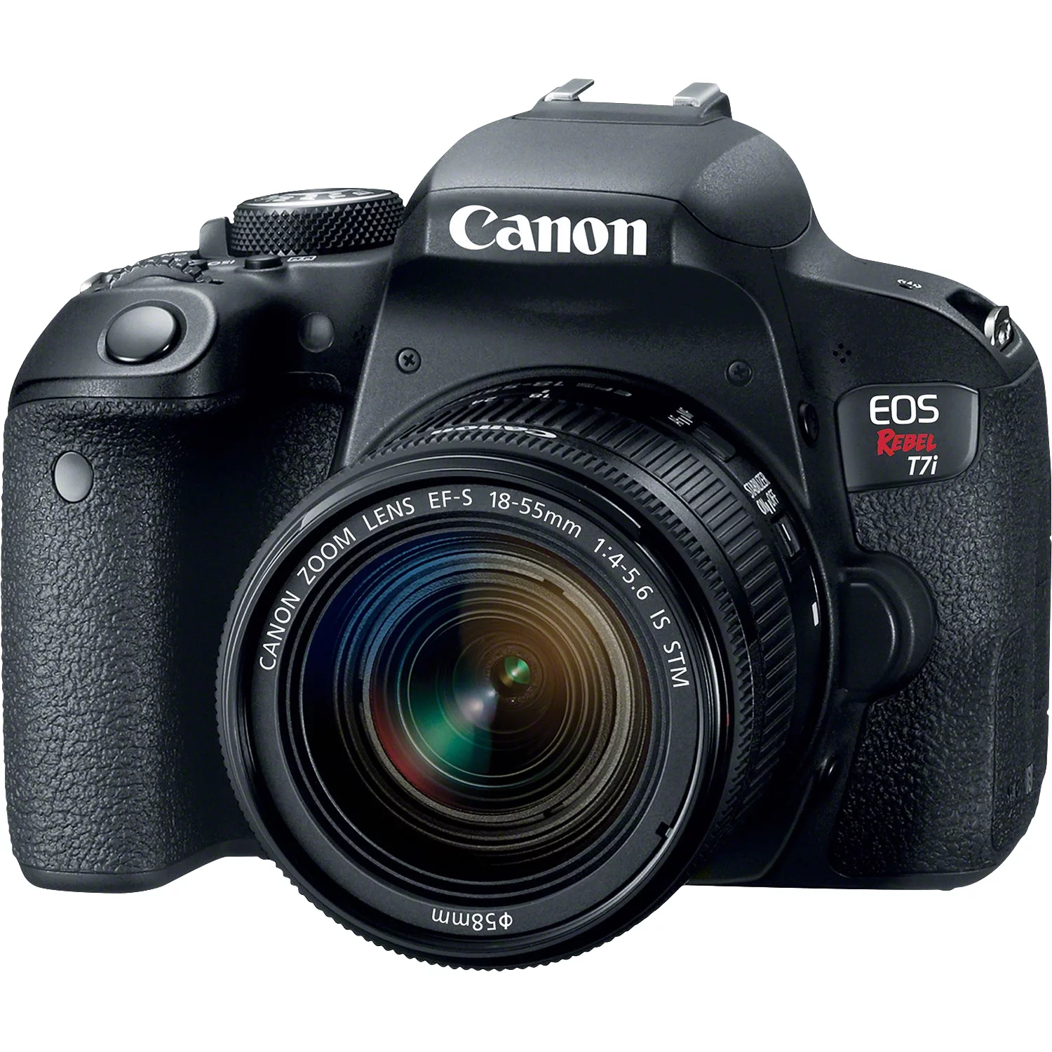 Canon EOS Rebel T7i/800D DSLR Camera with 18-55mm Lens   55-250mm IS STM Lens   64GB Card   Case   Flash   Tripod   2 Lens Kit