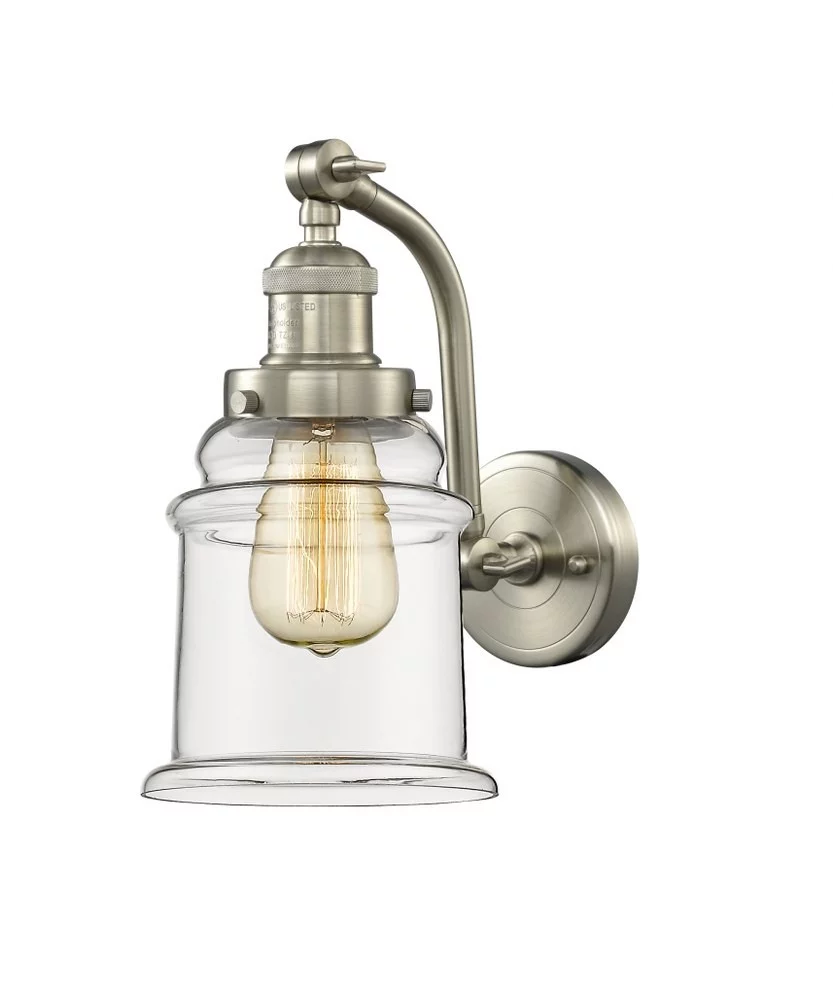 Innovations 515-1W-SN-G182-LED Canton 1 Light Sconce part of the Franklin Restoration Collection, Brushed Satin Nickel