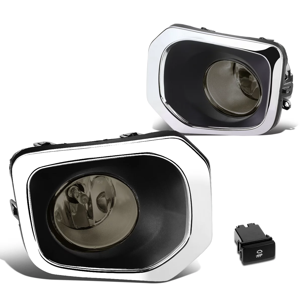 DNA Motoring FL-ZTL-239-SM For 2016 to 2017 Toyota Tacoma Truck Pair Bumper Driving Fog Light Lamp+Switch Smoked Lens