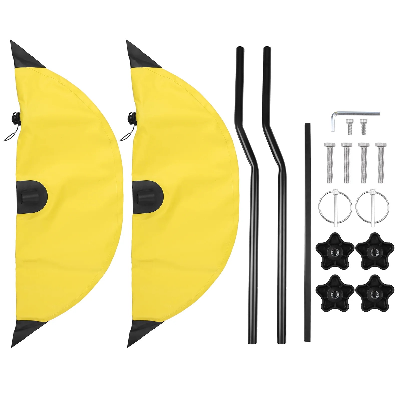 ametoys Kayak PVC Inflatable Outrigger Float with Sidekick Arms Rod Kayak Boat Fishing Standing Float Stabilizer System Kit