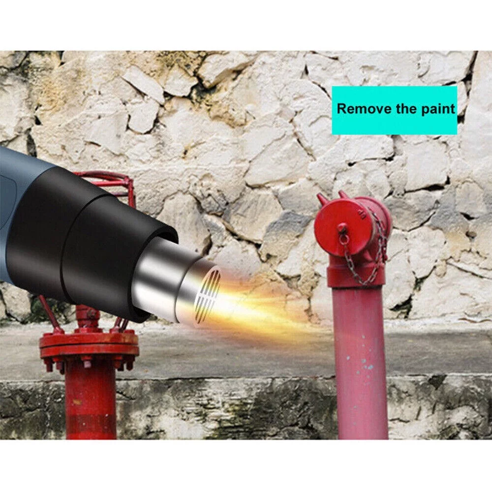 JLLOM 2000W Heat Gun Electric Hot Air Gun With Dual Temperature LCD Display 4 Nozzles