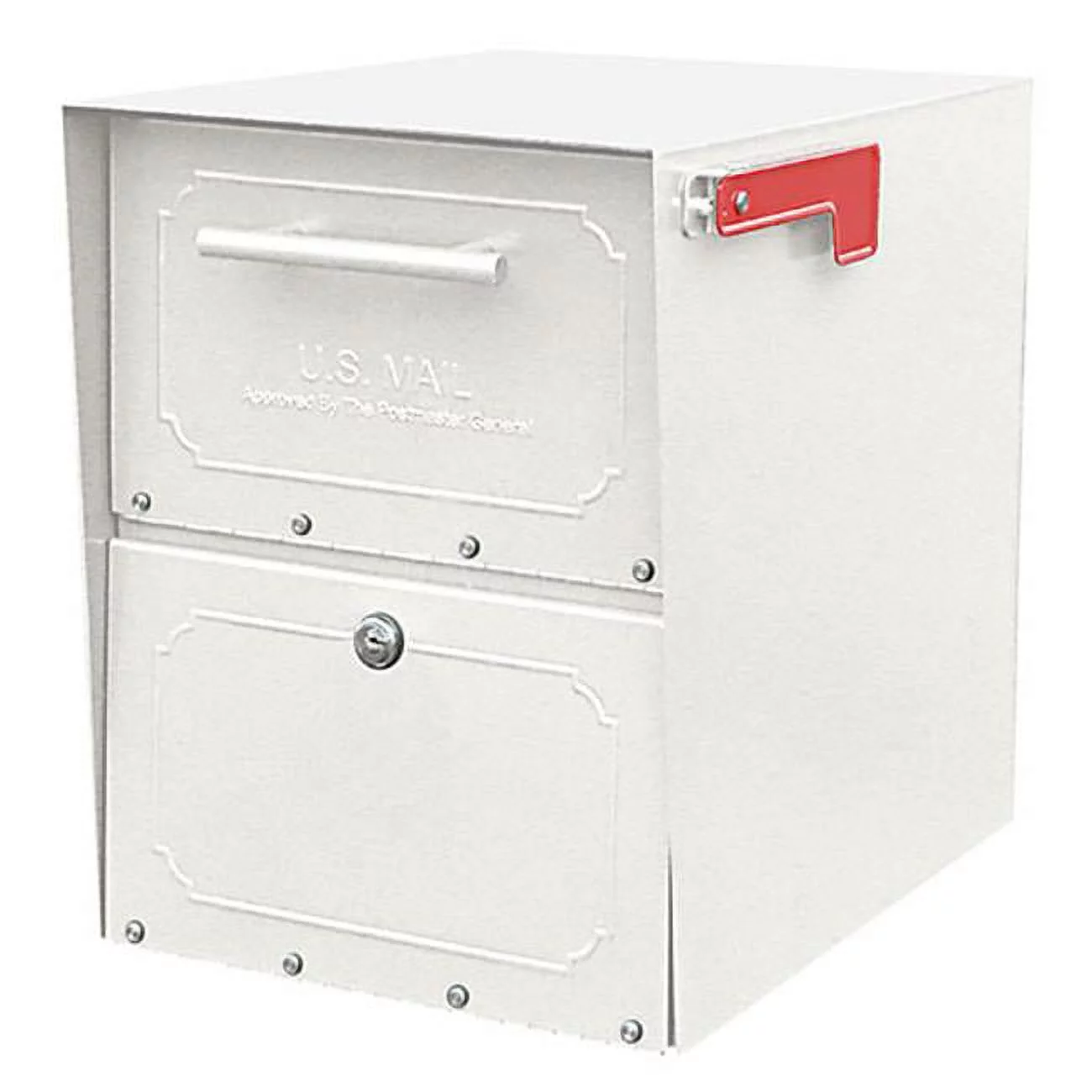 Architectural Mailboxes  Oasis Jr. Curbside Locking Mailbox 15x11.5x18 Inch - White