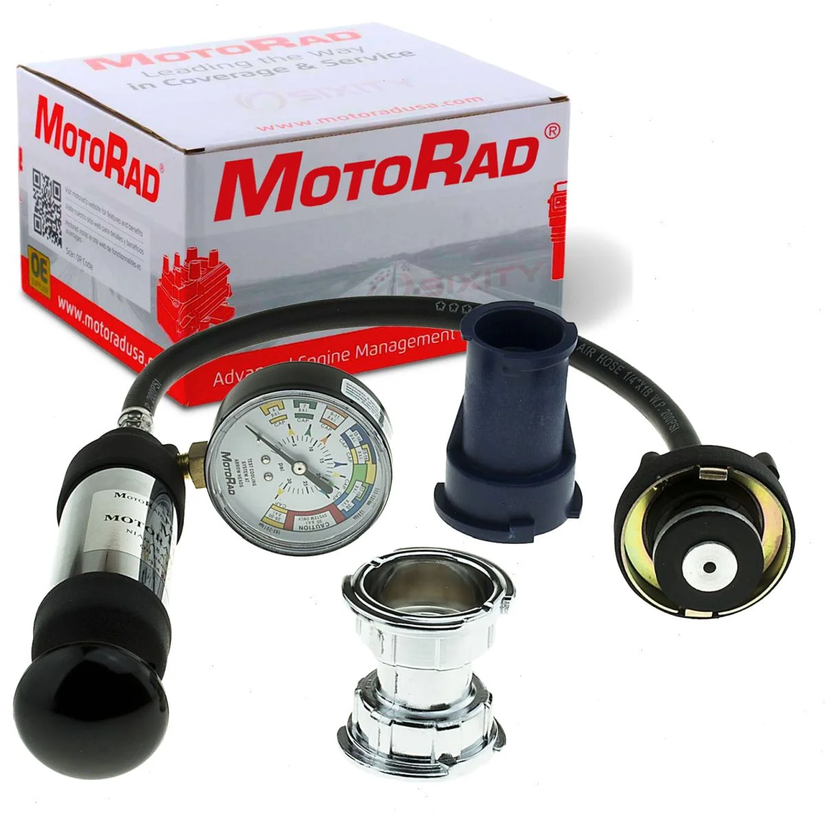 MotoRad Coolant System Pressure Tester compatible with Subaru XV Crosstrek 2013