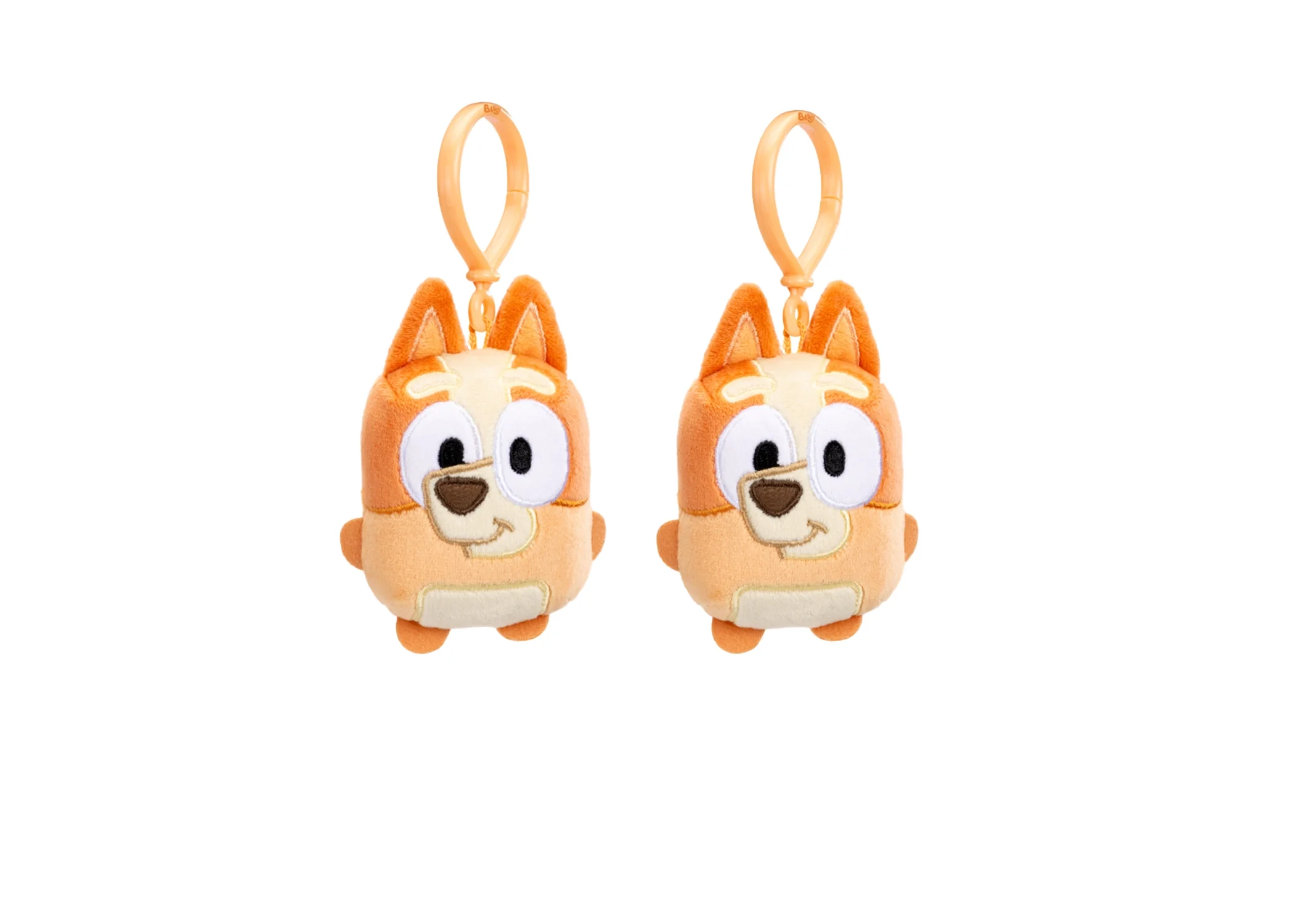 Bluey Mini Plush, Bingo 4.75 Inch Tall Plush Toys with Clip - Pack of 2