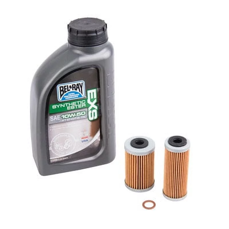 Oil Change Kit With Bel-Ray EXS Full Synthetic Ester 10W-50 for Husqvarna 701 ENDURO 2016-2018