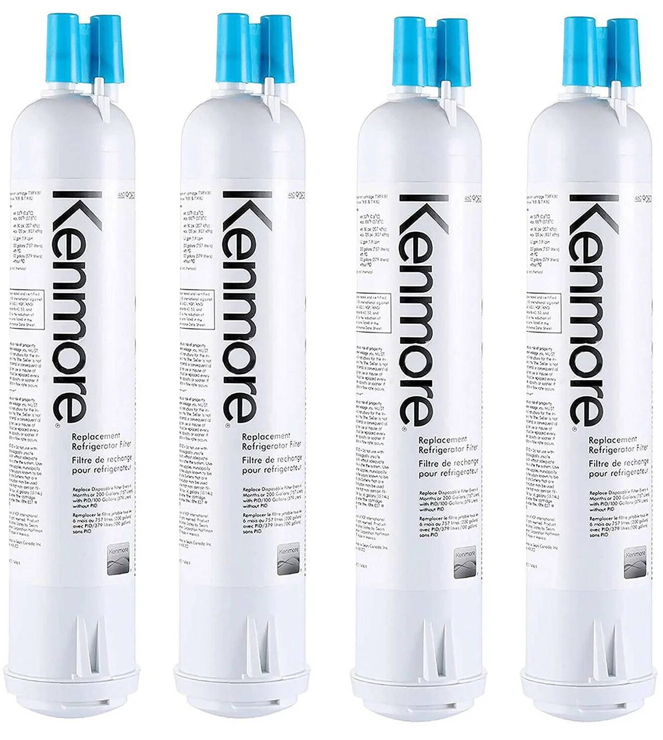 EDR3RXD1 Water Filter 3 Compatible with Ice and Water Refrigerator Filter 4396841 4396710 4396710P 4396841P 9030 9083 46-9083 46-9030 P1RFWB2 P1WB2 P1WB2L T1RFKB1, 4Pcs