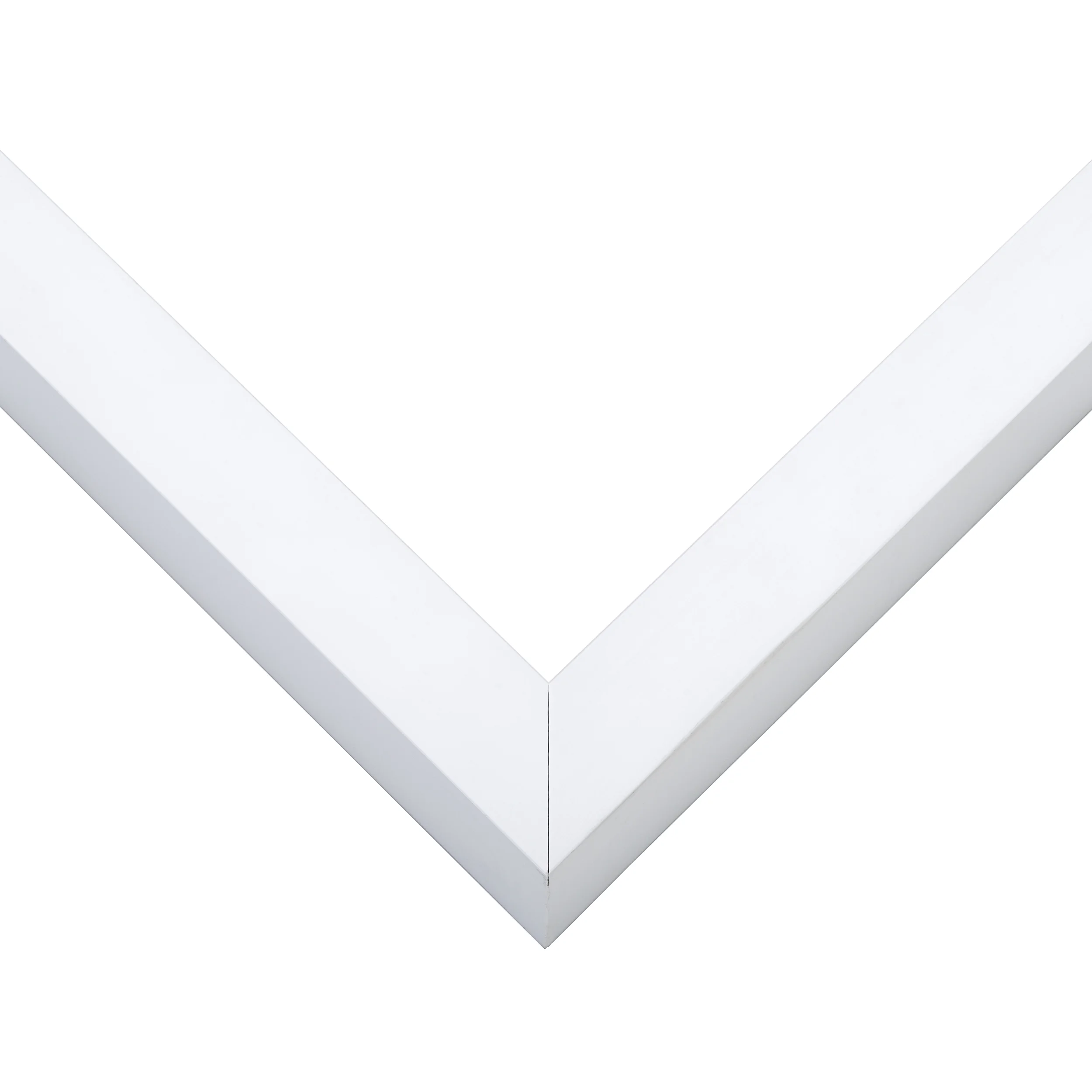 14x24 Shadow Box Frame White | 2 inches Deep Real Wood Contemporary Shadowbox Display Frame | UV