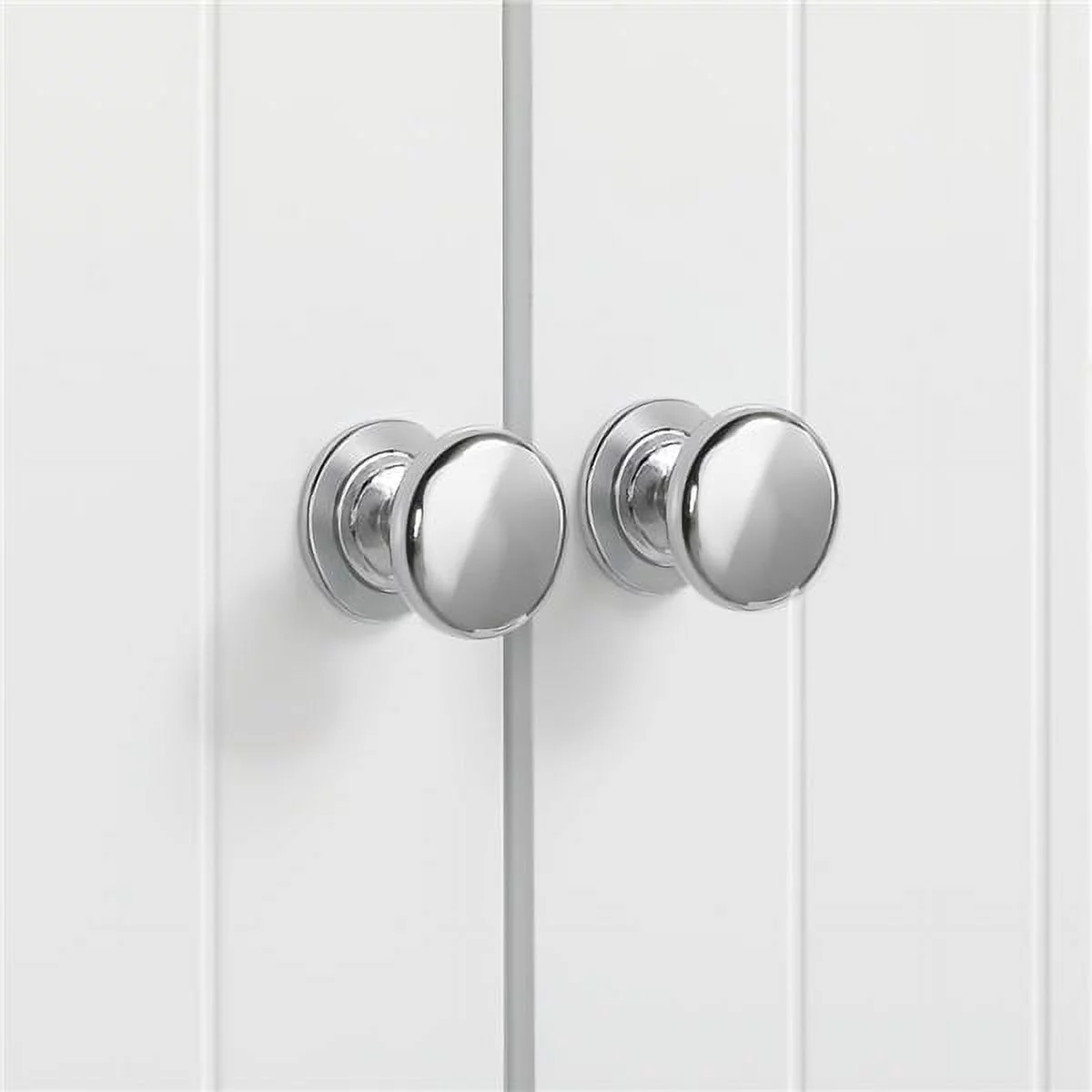 SmileMart Wooden Wall Cabinet with 2 Doors and Shelf for Home, White