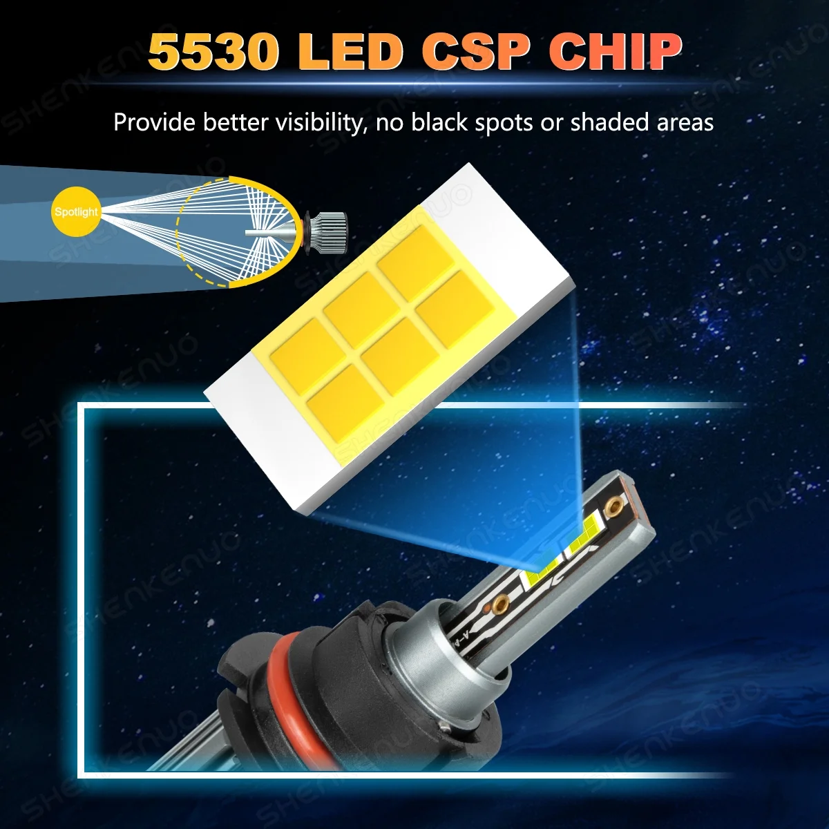 For Ford Ranger 2001-2011 LED Headlight Bulb High&Low Dual Beam Kit White