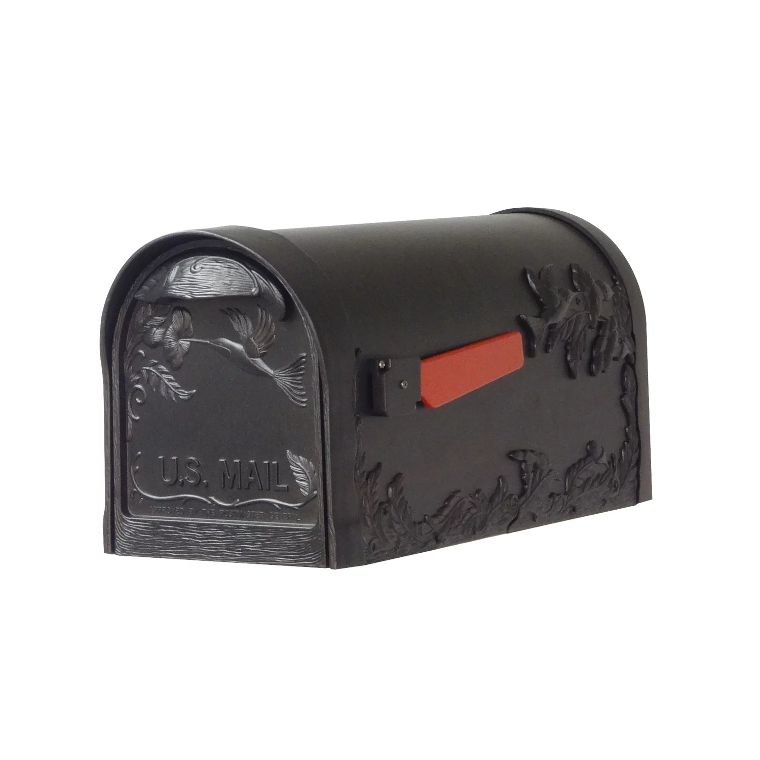 Special Lite Products Hummingbird Curbside Mailbox with Locking Insert and Springfield Mailbox Post with Base