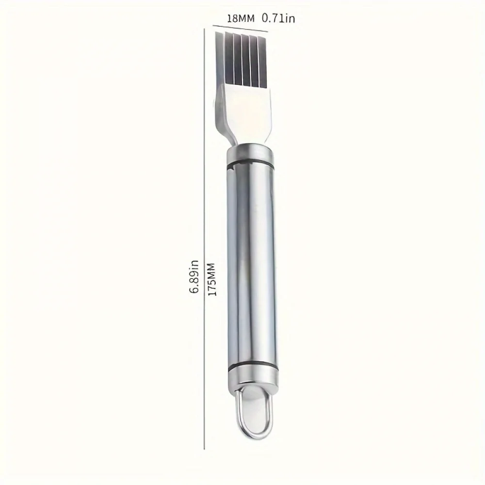 NSXXKJ Stainless Steel Multifunctional Onion Shredder, Home Kitchen Onion Chopping Knife, Onion Ginger Garlic Grating Tool