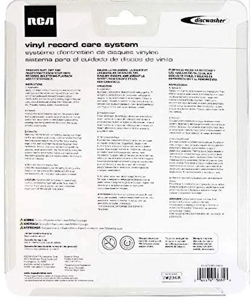 RCA RD1007Z Discwasher Record Cleaning Kit with D4+ Cleaning Solution (1 Pack)