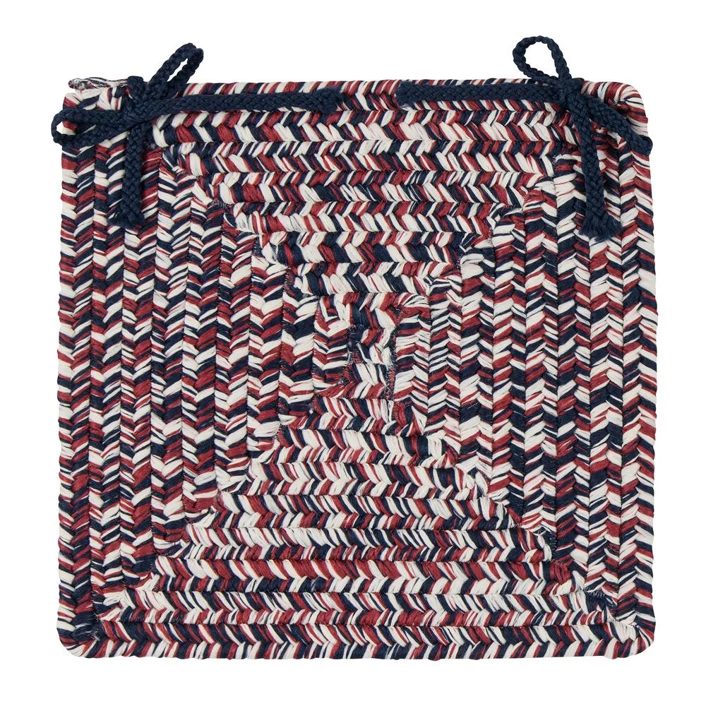 Colonial Mills CC29A015X015R 15 x 15 in. Corsica Patriotic Chair Pad Rug