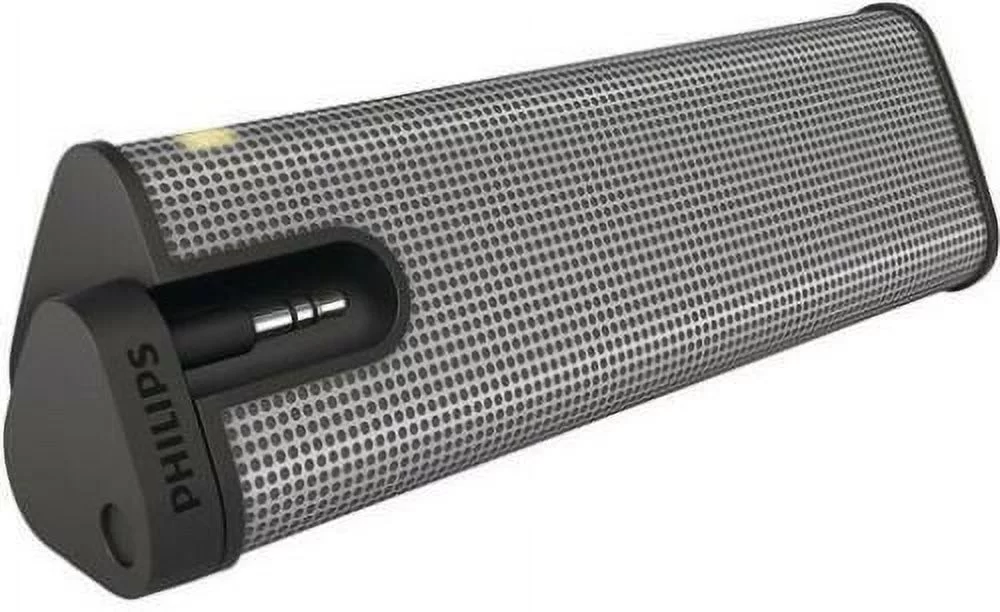 Open Box Gray Philips SBA1610/37 Mini-Prism Portable Speaker 2-Watt 3.5 mm