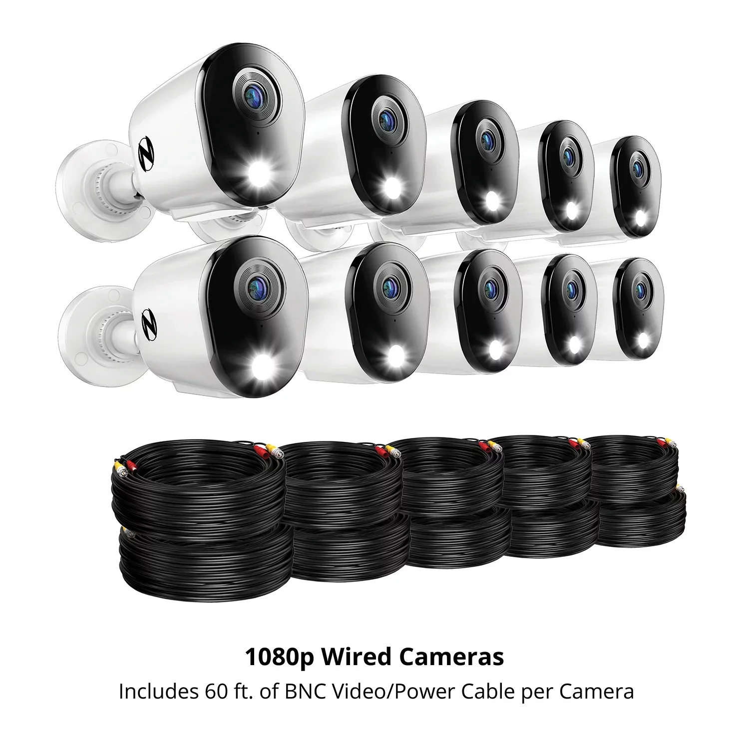 Night Owl 2-Way Audio 20 Channel DVR Security System with 1TB Hard Drive and 10 Wired 1080p Deterrence Cameras