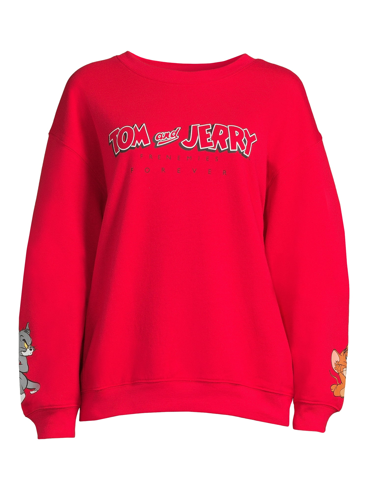 Tom & Jerry Juniors' Frenemies Forever Graphic Print Sweatshirt