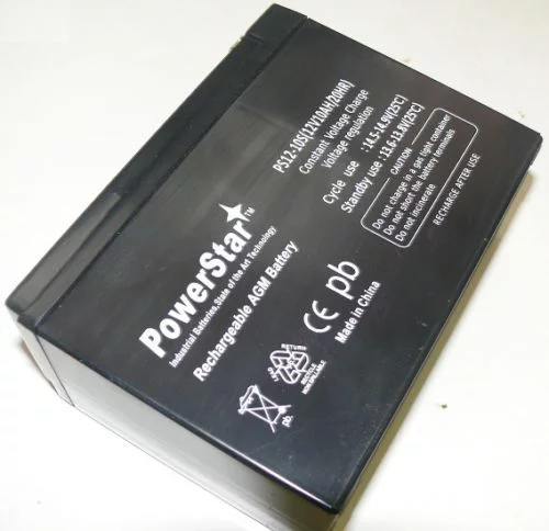 12v 10Ah SLA Rechargeable Battery - F2 Terminals