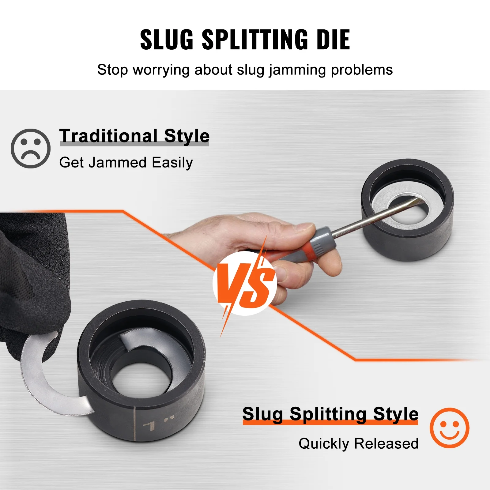 SKYSHALO Hydraulic Knockout Punch Driver Kit Hole Tool 4 Die 1/2