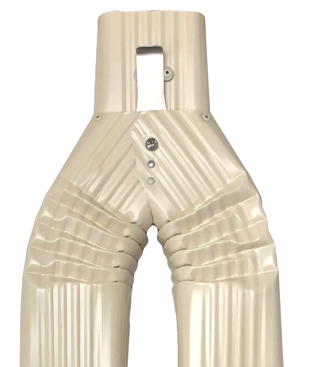 Basic Downspout Diverter for Rain Barrels (3X4, Classic Cream)