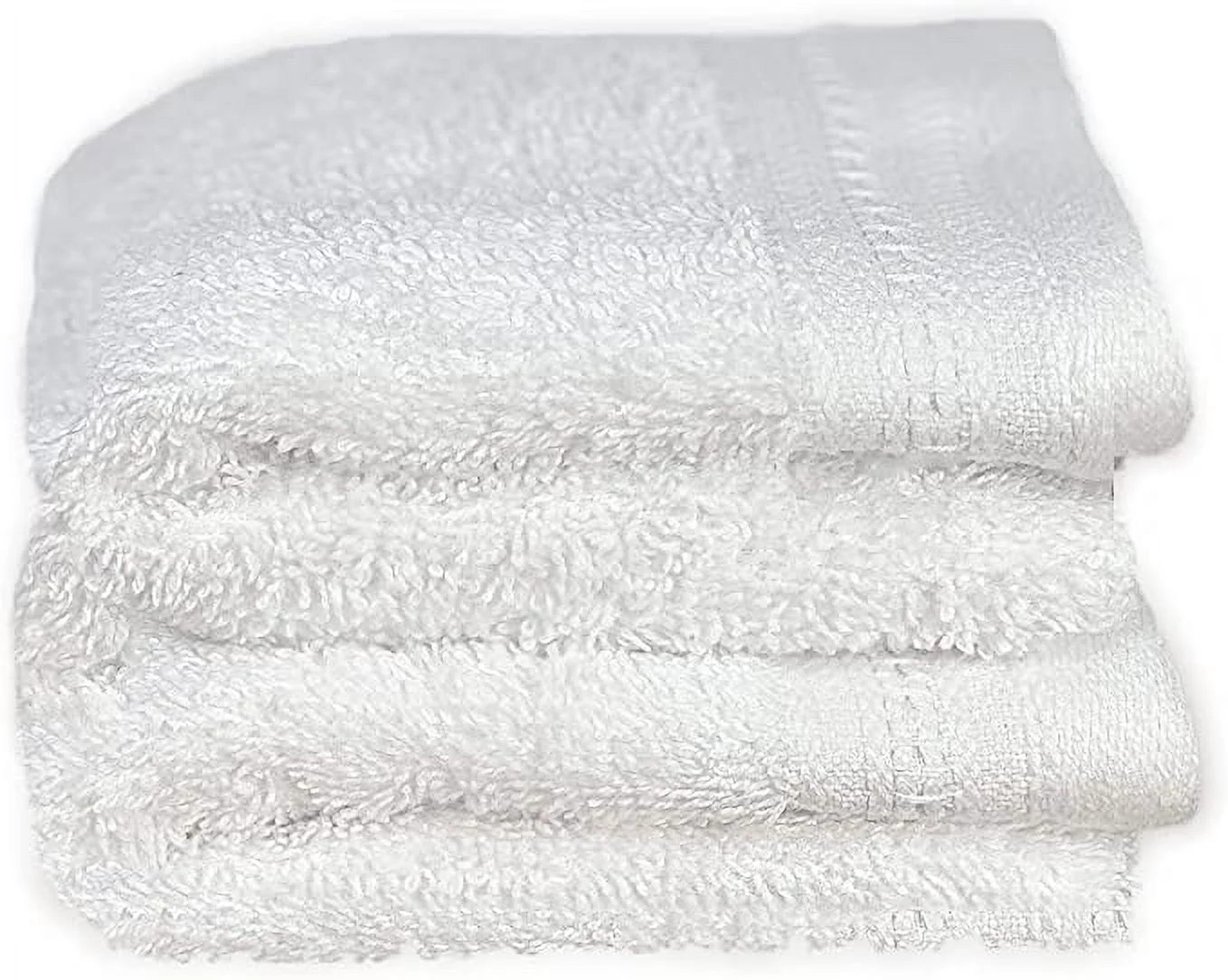 Kaufman - Hotel Quality, Optic White 100% Ring Spun Cotton, Towels 2-PK Fingertip 11x18
