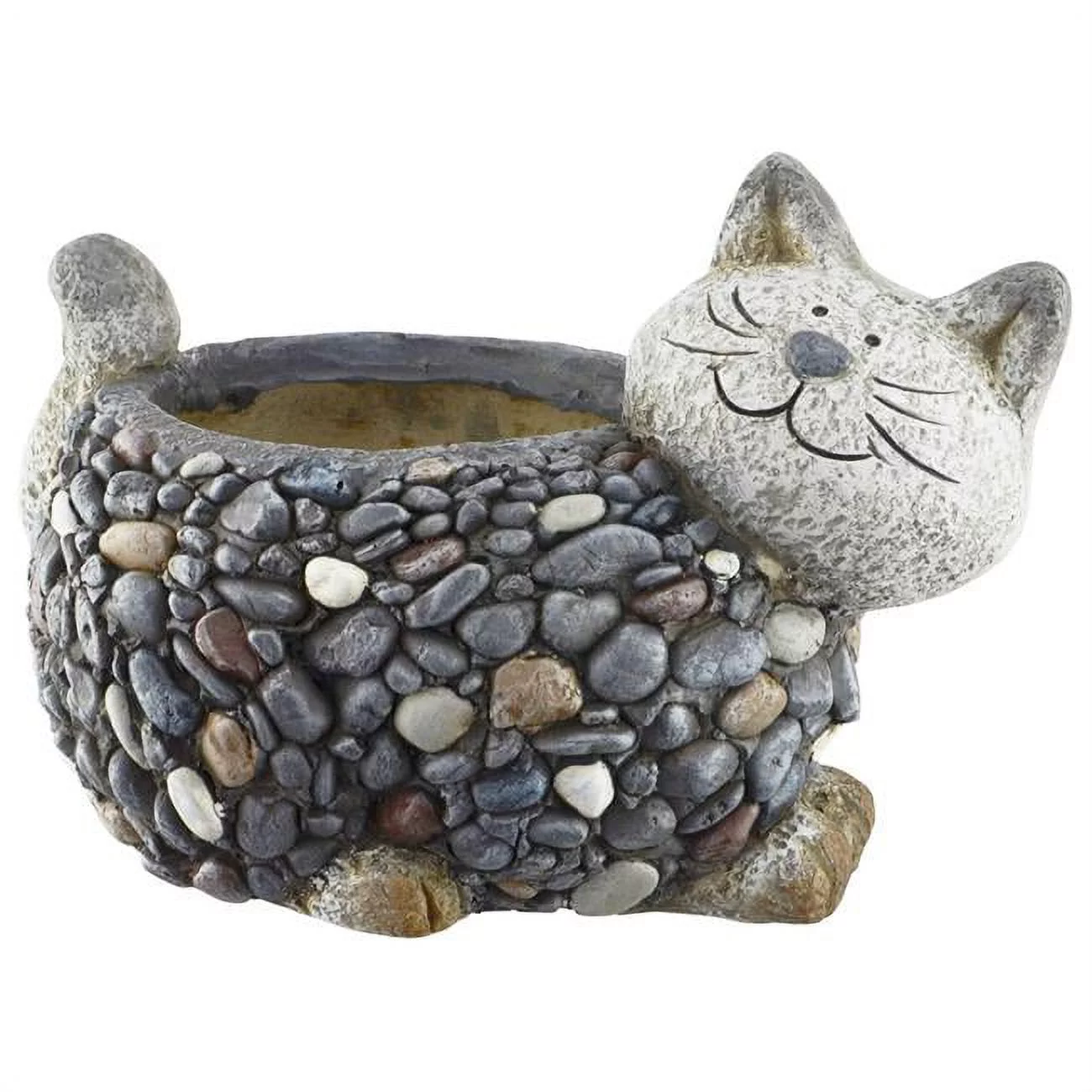 Red Carpet Studios Planter Cat Stone Effect