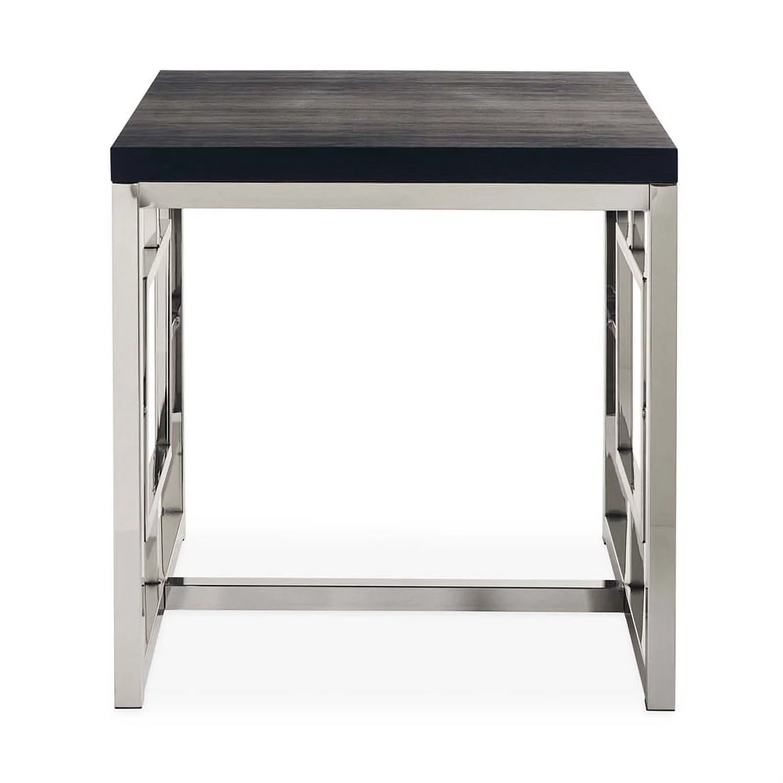 Bowery Hill End Table in Chrome