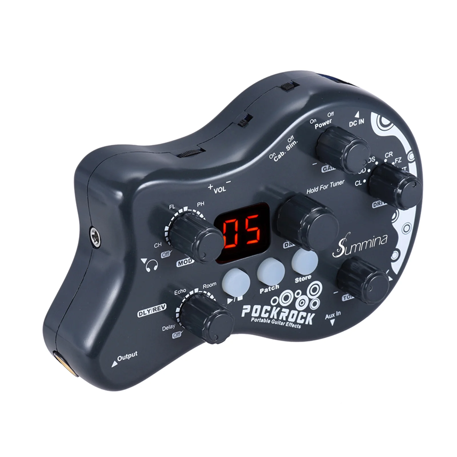 summina Effect maker,Processor Pedal 15 pedal pedal Portable Processor Pedal Drum Function  Types 40 Drum Function  Adapter 40 Drum Function pedal processor PockRock - pedal delay pedal