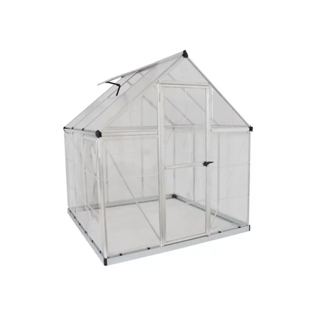 Palram - Canopia  Hybrid Greenhouse - Silver - 6 x 6 ft.